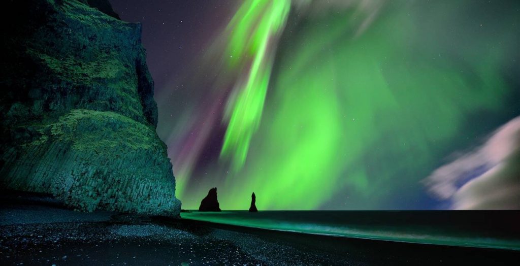 norway, aurora lights ,