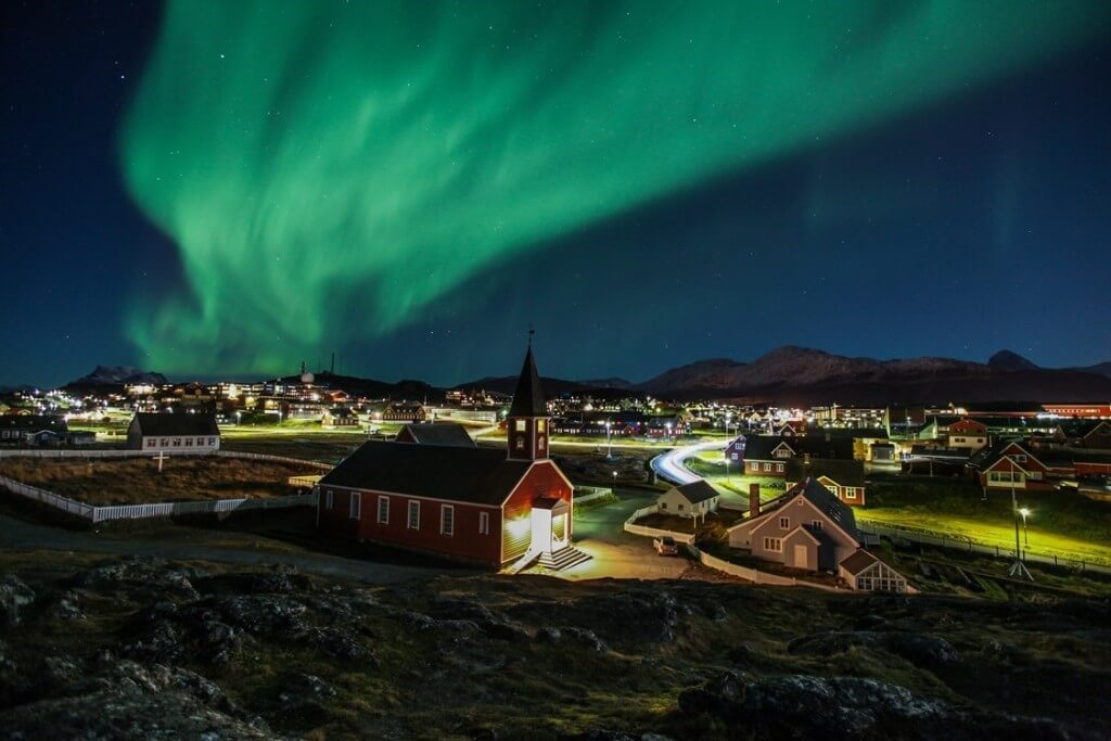 northern lights , Aurora Borealis