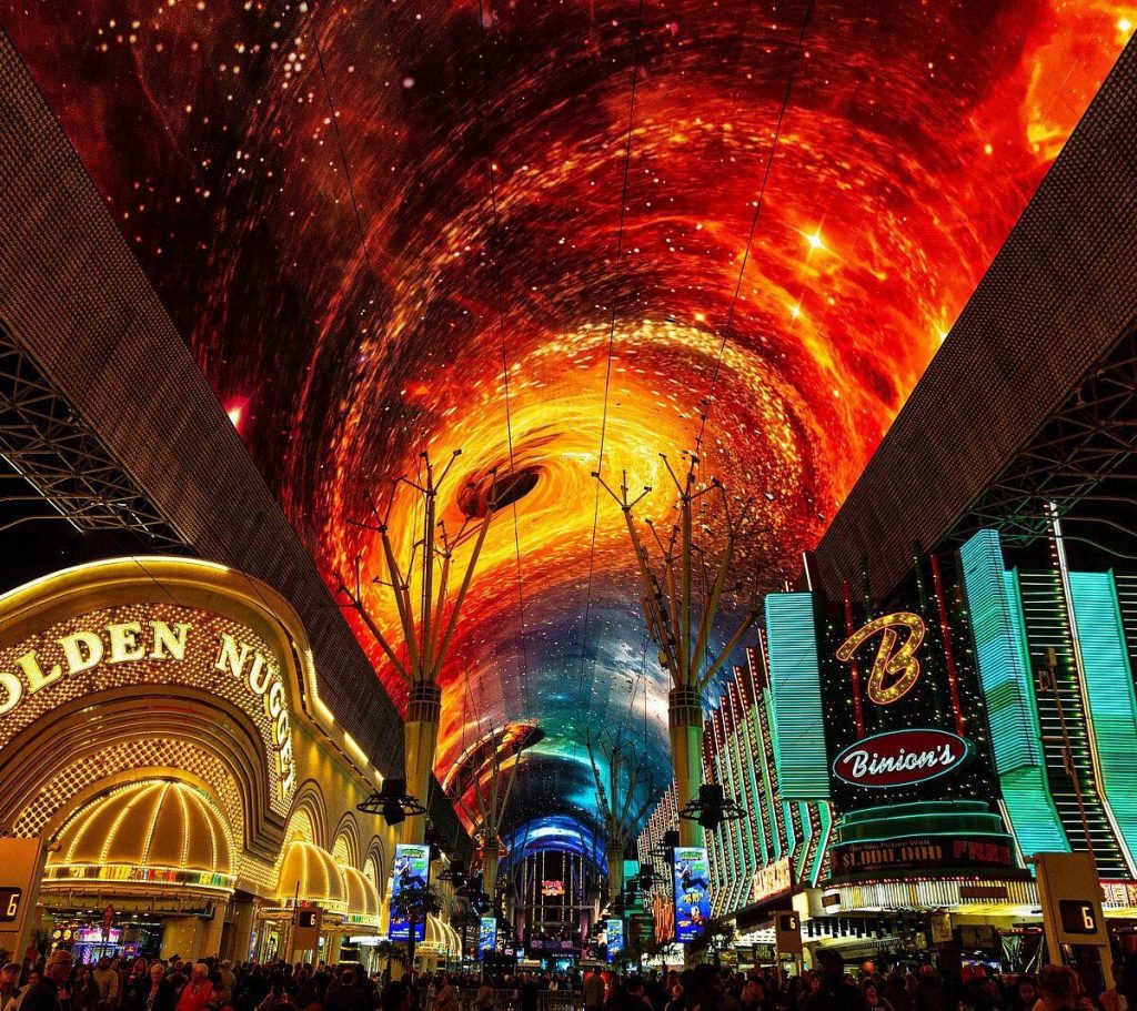 fremont street , free things to do in las vegas