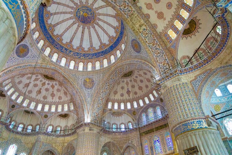tulip design, blue mosque