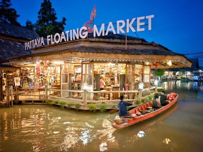 floating market, pattaya,