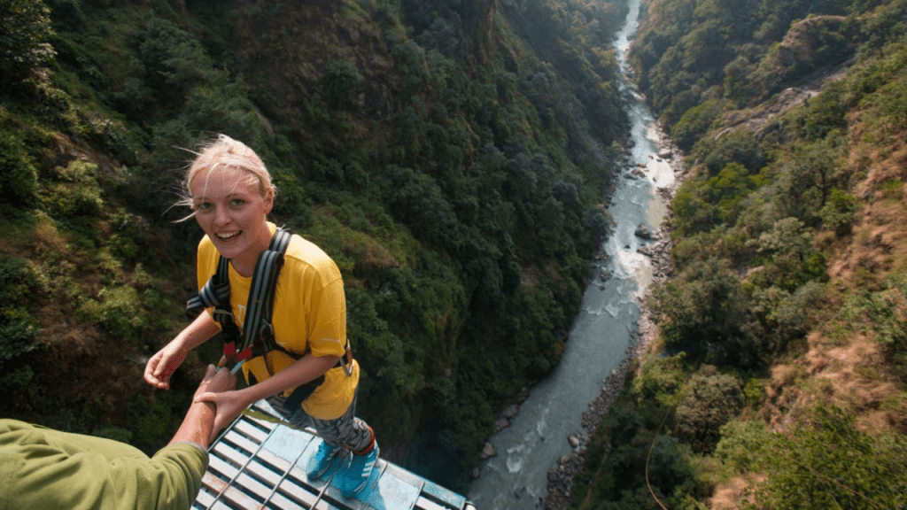 bungee jumping,