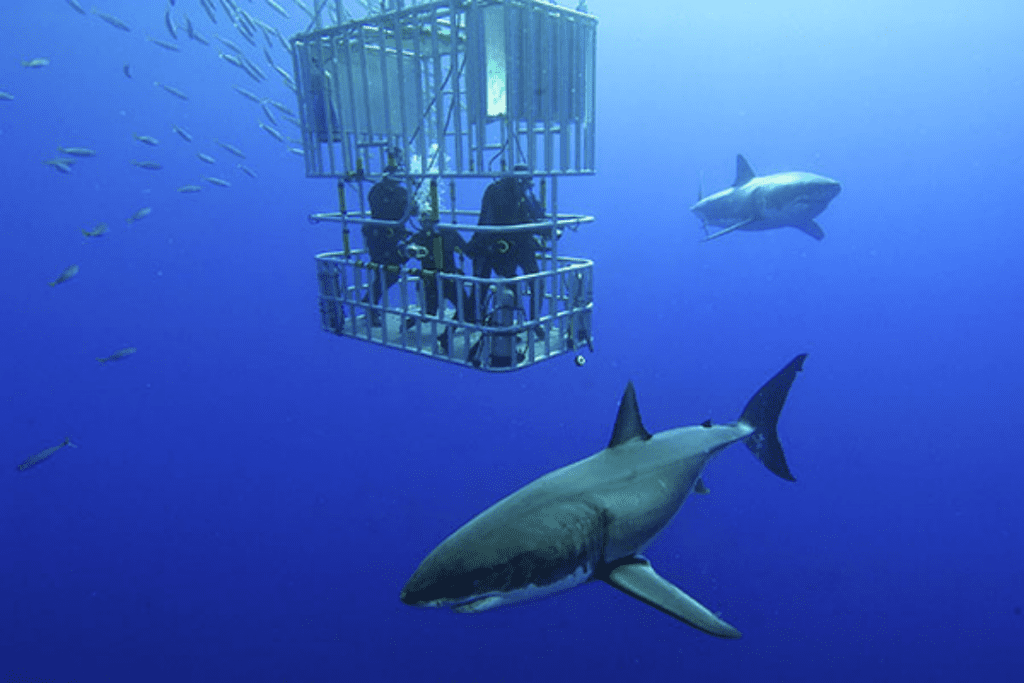 swimming with sharks, australia,