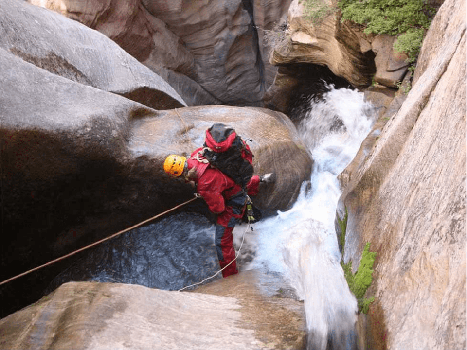 Canyoneering ,in Boundary ,Canyon , Zion National Park