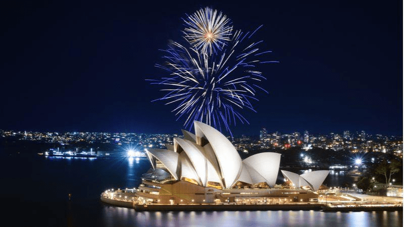 sydney opera house, new year's,