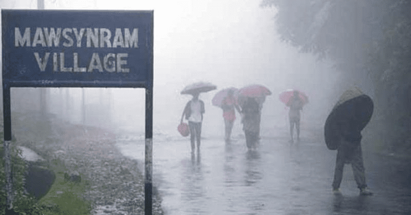 mawsynram village,