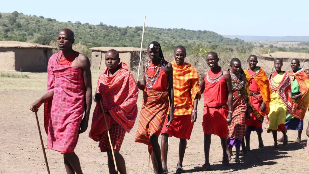 Sunset-with-Masai-warriors-MASAI-MARA