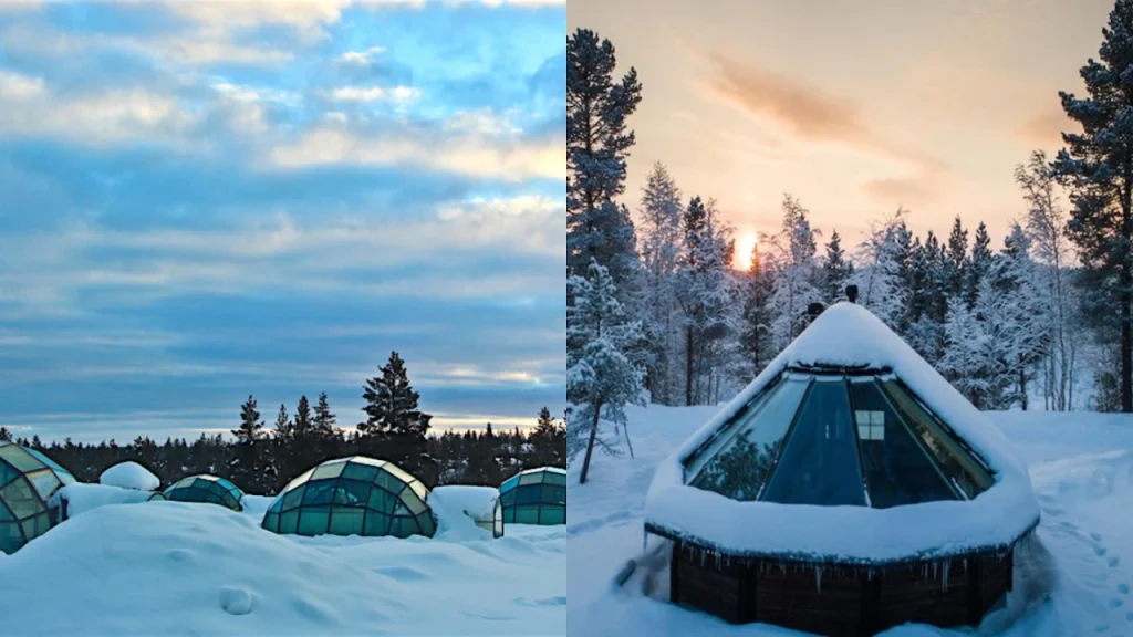Finland Igloo Kakslauttanen Arctic Resort East Village-Igloo Hotels Finland