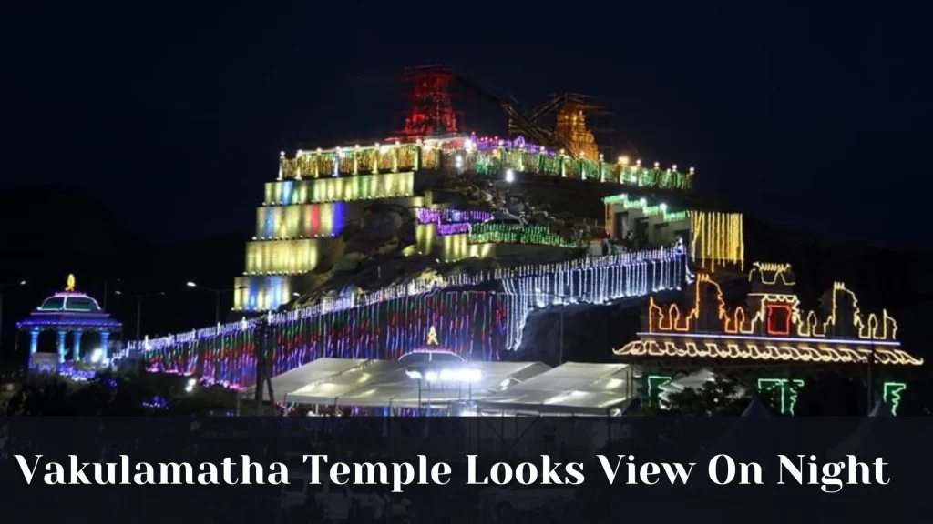 Vakulamatha Temple Looks View On Night