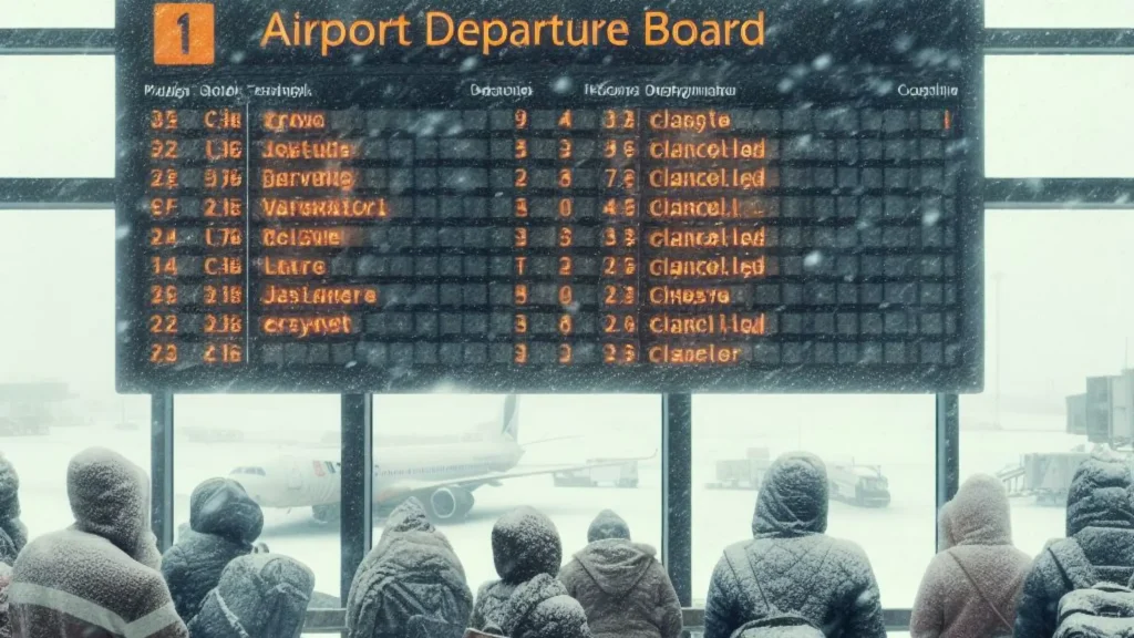 Snow Is Necessary for Flight Cancellation